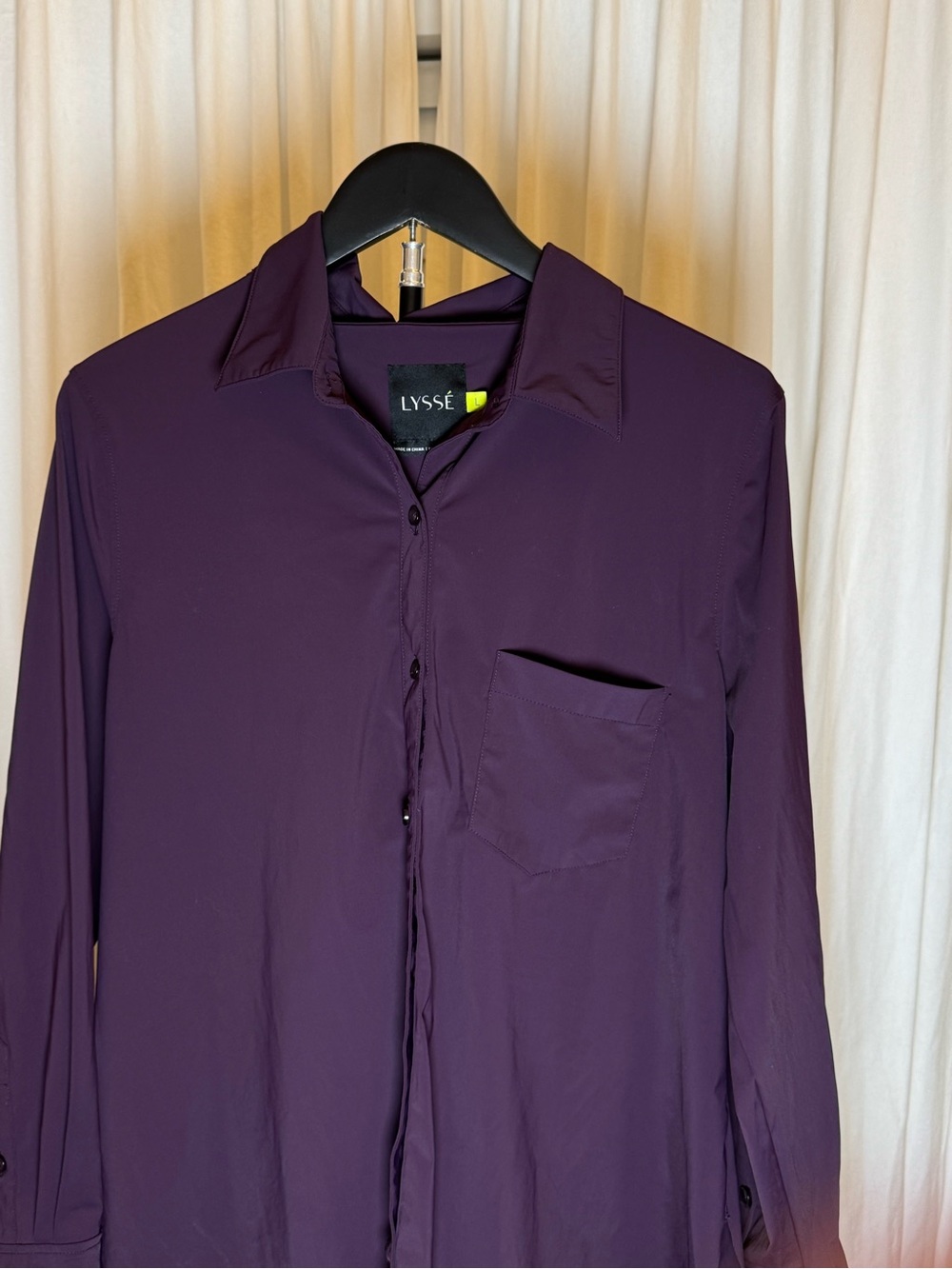 Lysse Men's Plum Long-Sleeve Button-Down Shirt